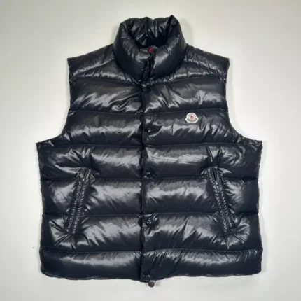 Moncler Tib Gilet Genuine Mens Puffer Coat Size 6 XXL Double Extra Large Black